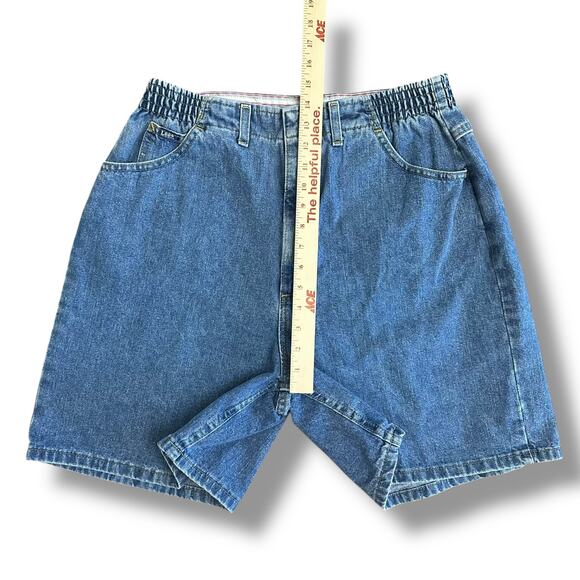 Lee Denim Shorts Men’s 14 M Elastic Waist Relaxed Fit Vintage 90s - Picture 5 of 10